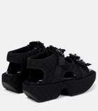 Cecilie Bahnsen May floral matelassé sandals