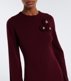 Jardin des Orangers Embellished wool and cashmere sweater dress