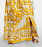 Dolce&Gabbana Majolica silk twill maxi dress