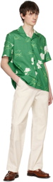 Saturdays NYC Green Sig Zane Edition Canty Mānoa Shirt