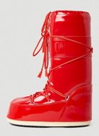 Icon Vinyl Snow Boots in Red