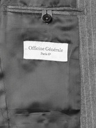 OFFICINE GÉNÉRALE - Armie Pinstriped Wool-Flannel Suit Jacket - Gray