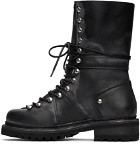 Dsquared2 Black Vacchetta Combat Boots