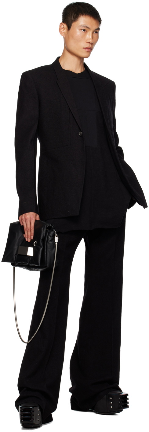 Rick Owens Black Wide Astaire Trousers Rick Owens