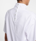 Alaïa Asymmetric cotton jersey T-shirt