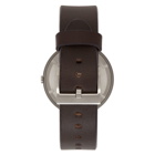 Uniform Wares Brown and White Leather M37 Watch