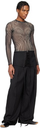 Jean Paul Gaultier Black 'The Corset Suit' Trousers
