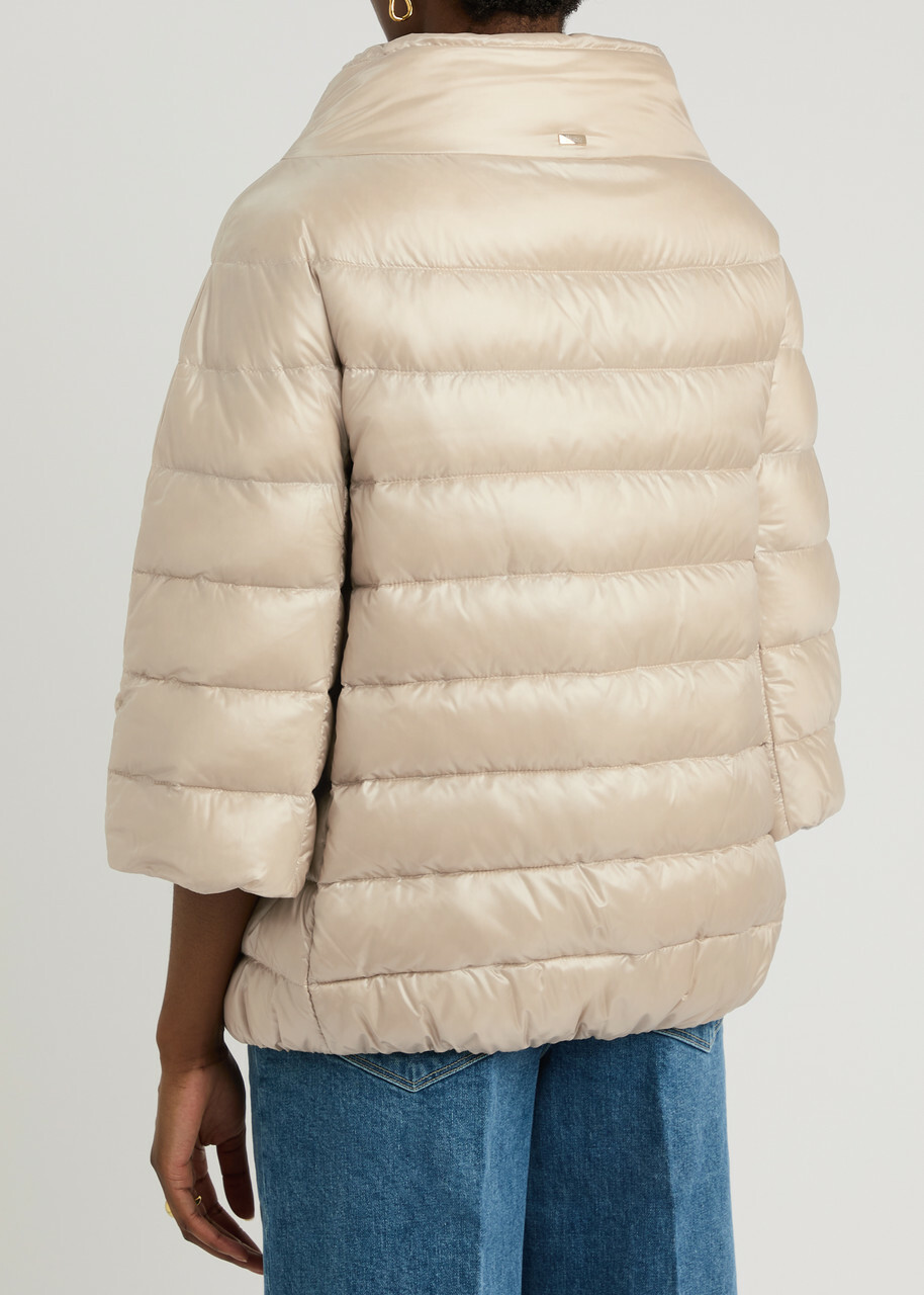 Herno Aminta Quilted Shell Jacket Cream