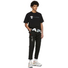 AAPE by A Bathing Ape Black Logo Cargo Pants