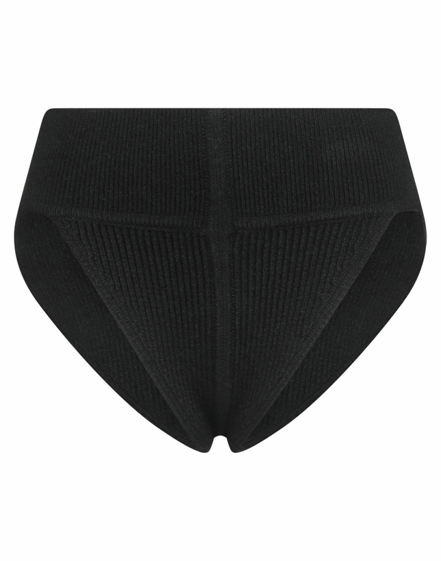 Photo: Rick Owens Womens Shorts & Bermuda Shorts in Black