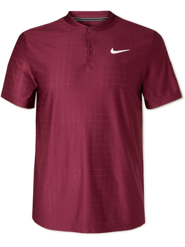 Photo: Nike Tennis - Recycled Dri-FIT Polo Shirt - Burgundy