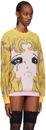 Pushbutton Yellow Crying Girl Sweater