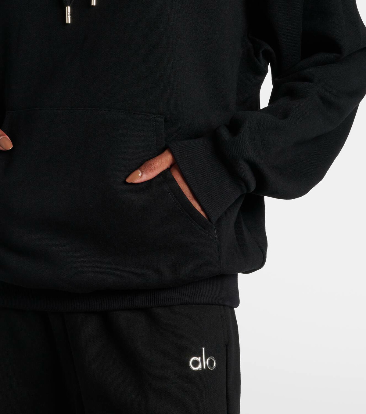Alo Yoga Accolade cotton-blend hoodie