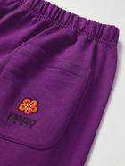 KENZO - Straight-Leg Cotton-Jersey Shorts - Purple