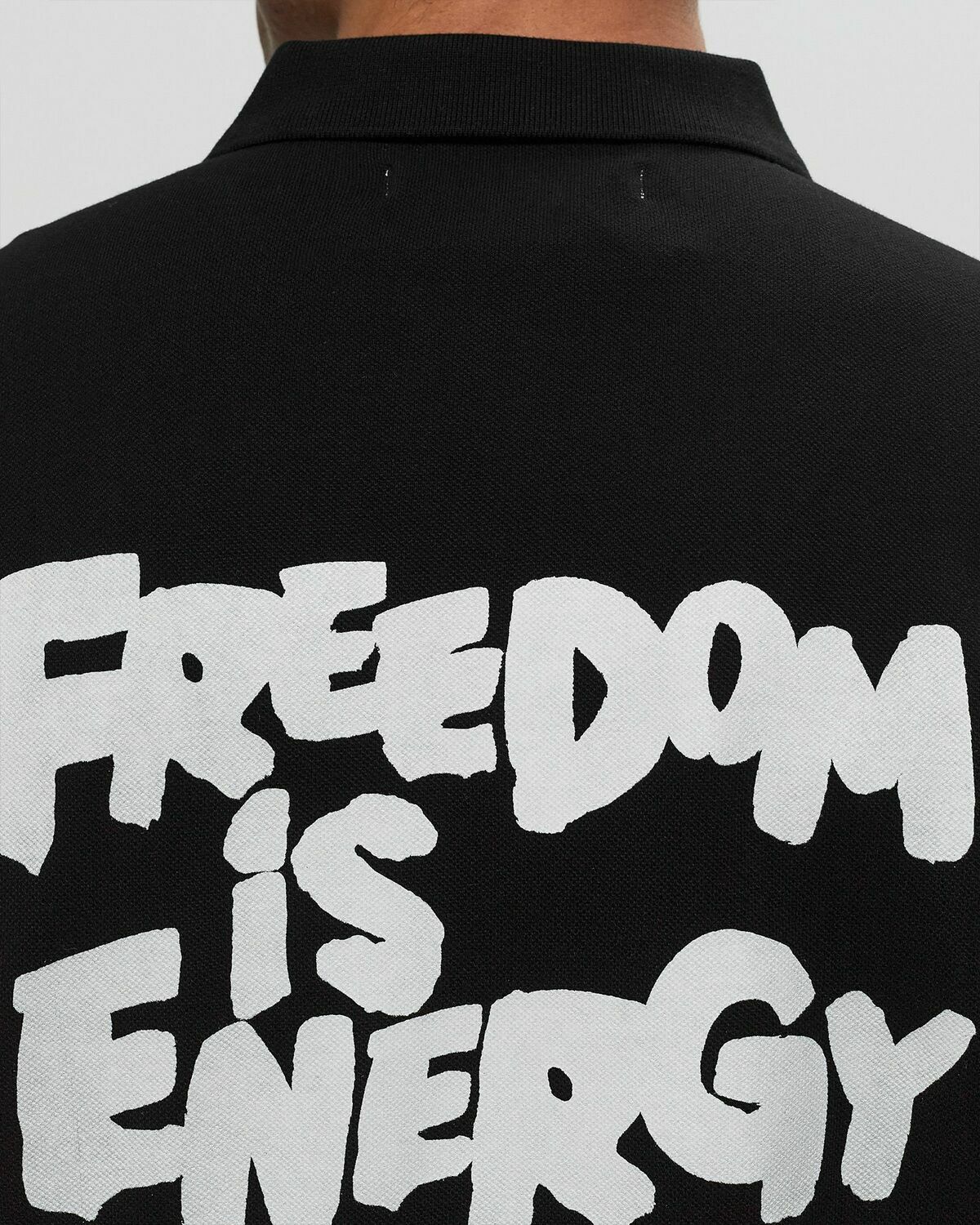 Comme des Garçons Shirt X Fred Perry TEE KNIT Black Mens Polo