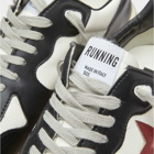 Golden Goose Men's Running Sole Sneakers in White/Black/Red/Silver