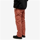 Dickies Men's Premium Collection Quilted Utility Pant in Mahogany