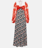 Rixo Jeanie floral silk-blend midi dress