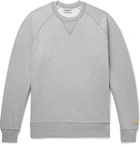 Carhartt WIP - Chase Mélange Fleece-Back Cotton-Blend Jersey Sweatshirt - Gray