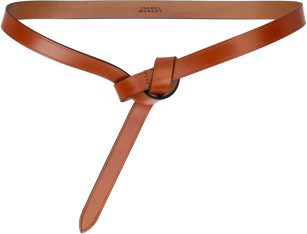 Isabel Marant Tan Leather Belt ISABEL MARANT Lonny leather belt | NET-A-PORTER main image 4