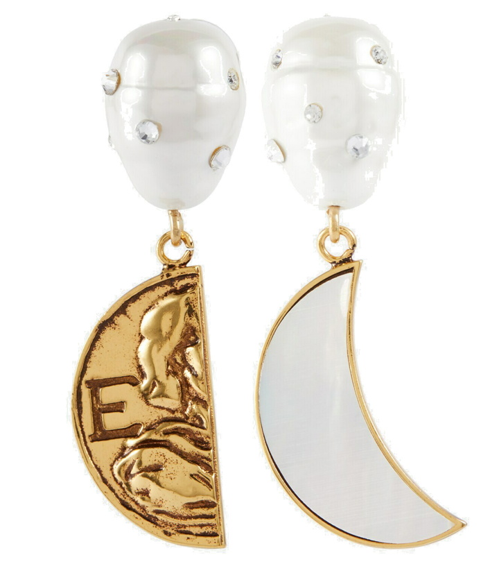 Photo: Erdem Faux pearl drop earrings