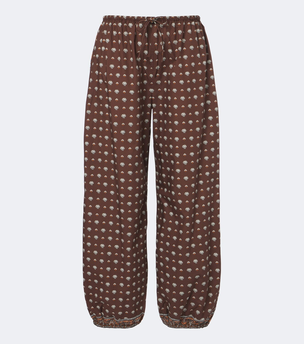 Dôen Yarrow printed cotton tapered pants