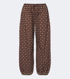 Dôen Yarrow printed cotton tapered pants