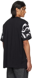 Balmain Black & White Laser-Cut T-Shirt