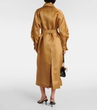 Max Mara Sacco silk organza trench coat