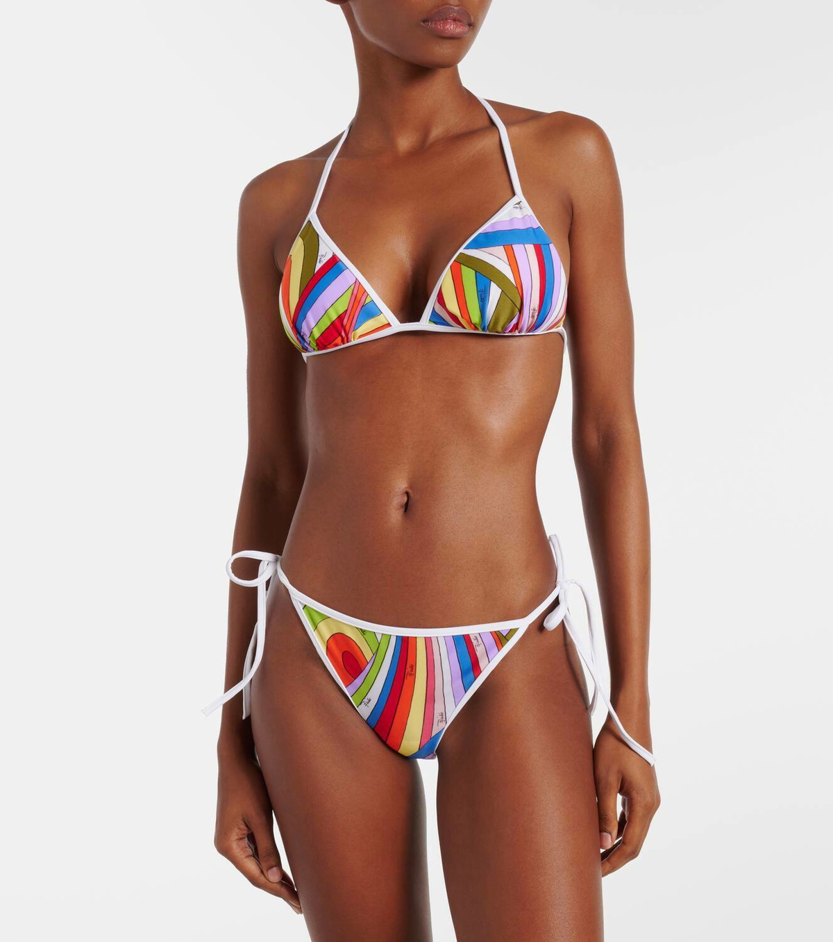 Pucci Printed triangle bikini top Emilio Pucci