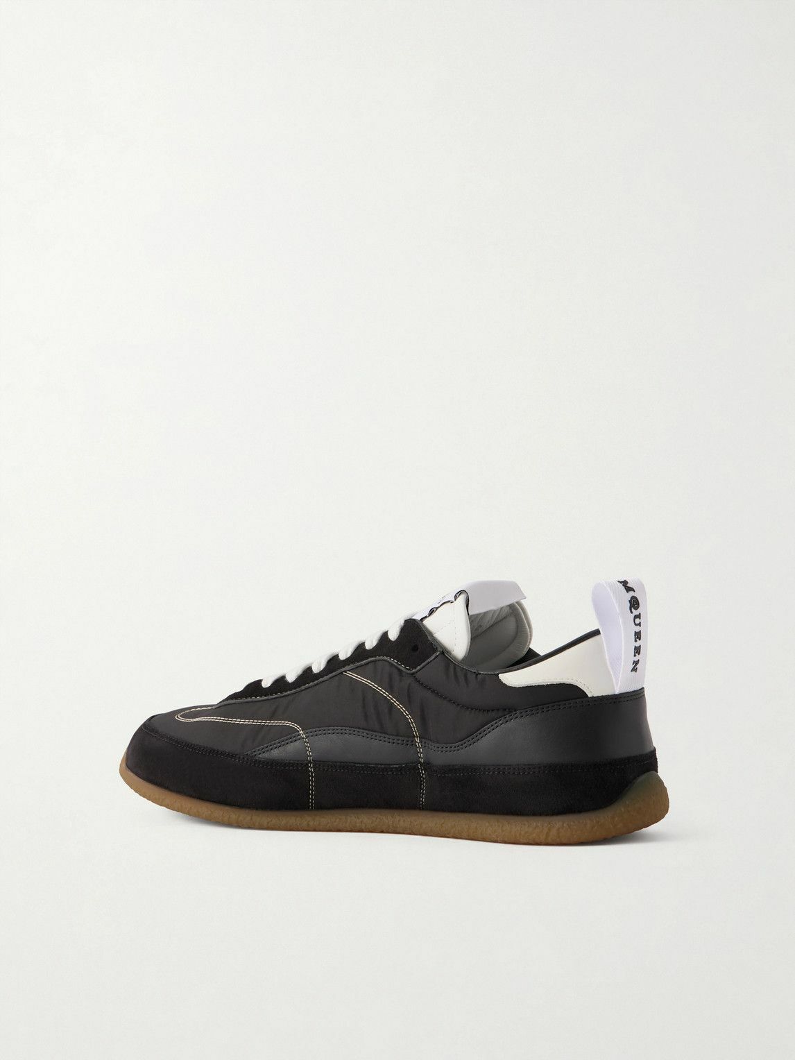 McQueen - EC1 Nylon, Suede and Leather Sneakers - Black