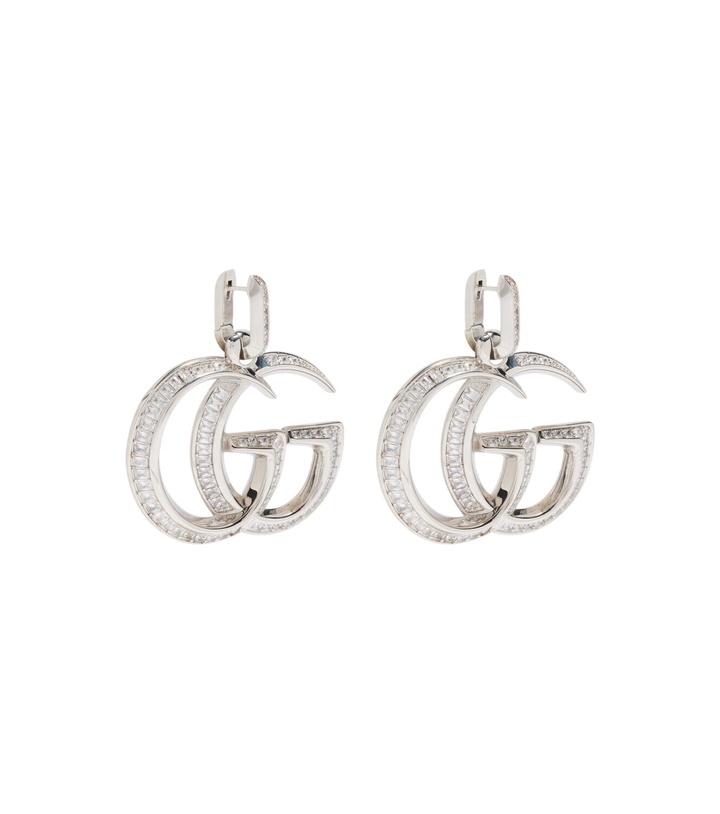 Photo: Gucci GG Marmont embellished earrings