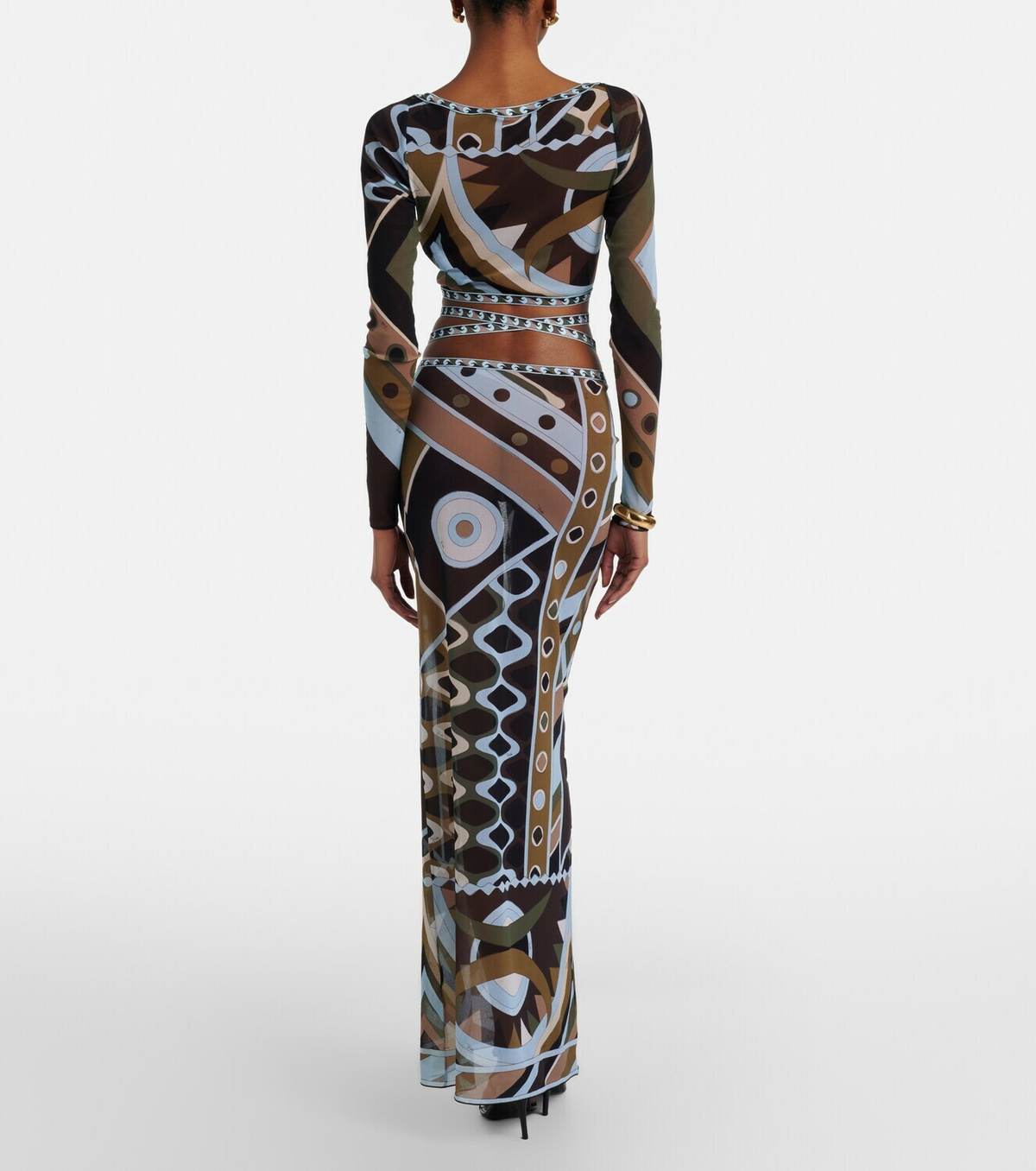 Pucci Vivara tulle maxi skirt