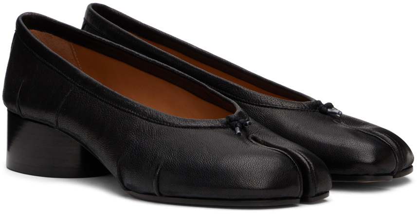 Maison Margiela Black Tabi New Ballerina Heels Maison Margiela
