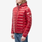 Moncler Men's Galion Hooded Down Jacket in Red