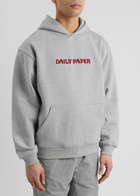 Daily Paper Logo Hooded Jersey Sweatshirt Grey