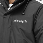 Palm Angels Men's Track Ski Jacket in Black/White