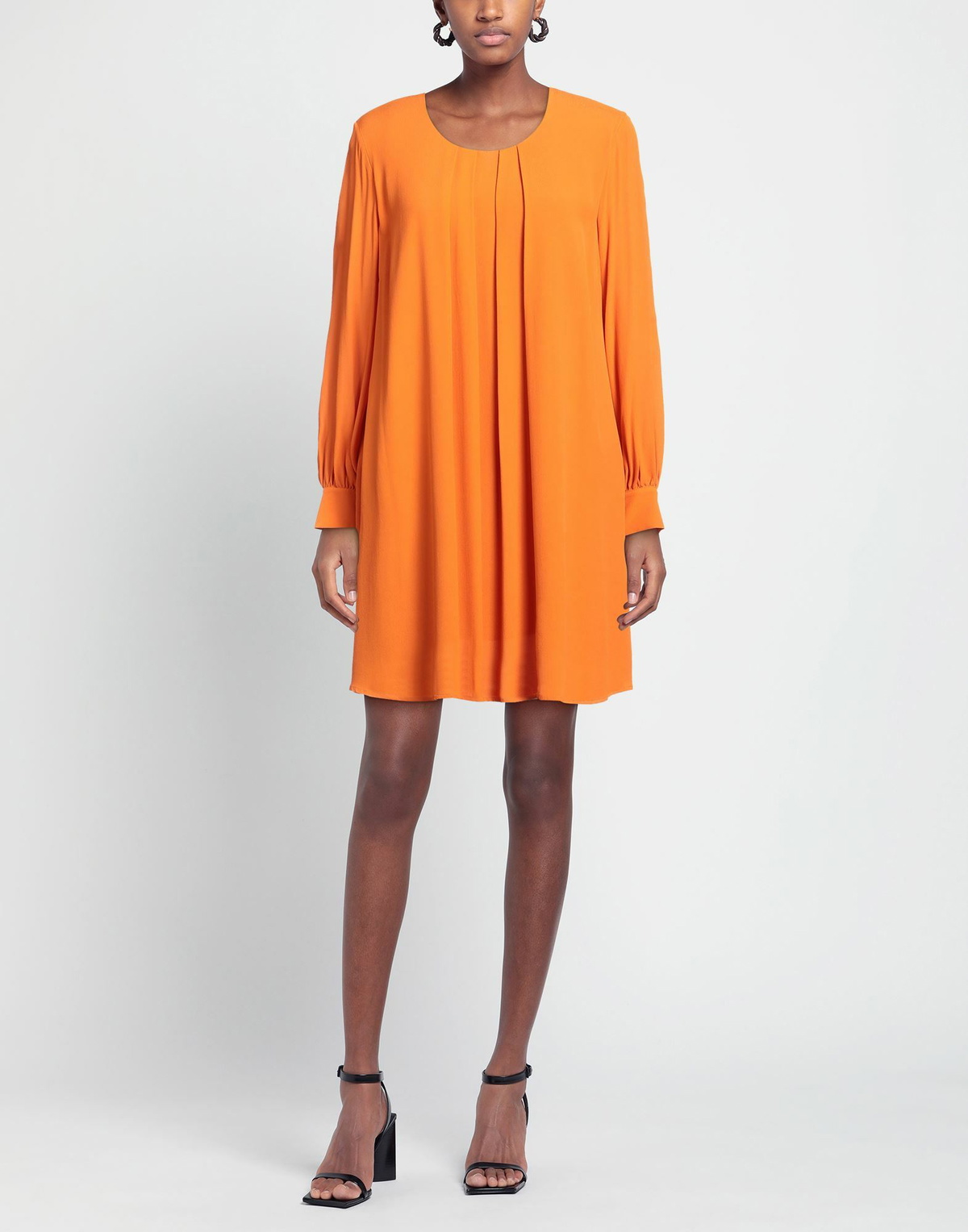Manila Grace Womens Mini dress in Orange