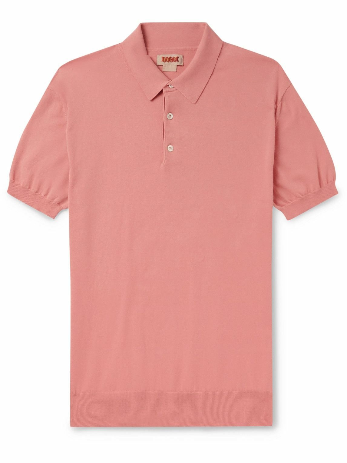 Photo: Baracuta - Slim-Fit Cotton-Jersey Polo Shirt - Pink