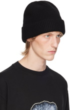 We11done Black Knit Beanie