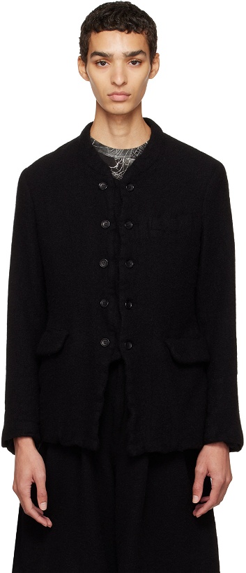 Photo: Comme des Garçons Homme Plus Black Buttoned Jacket