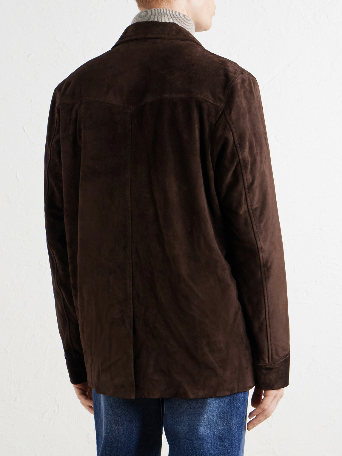 Nili Lotan - Ridgway Suede Blazer - Brown