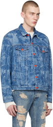 Members of the Rage Indigo Oversized Denim Jacket