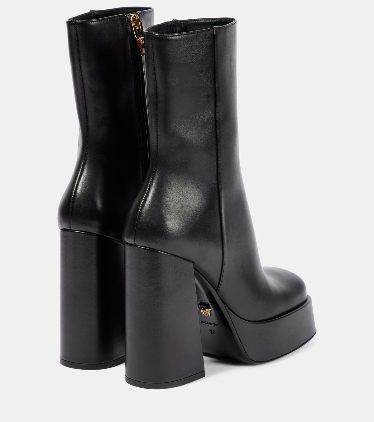 Versace Medusa Aevitas leather platform boots Versace