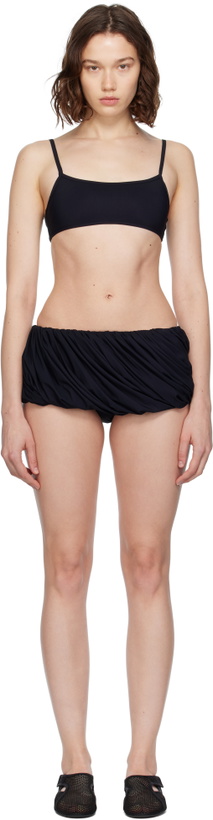 Photo: ALAÏA Black Sculpting Jersey Twisted Bikini