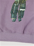 Graphic Print Sweatshirt in Purple