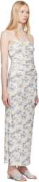 BEC + BRIDGE Off-White & Blue Riva Maxi Dress