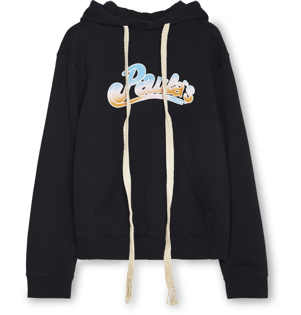 Loewe Paula s Ibiza Logo Print Cotton Jersey Hoodie Black Loewe