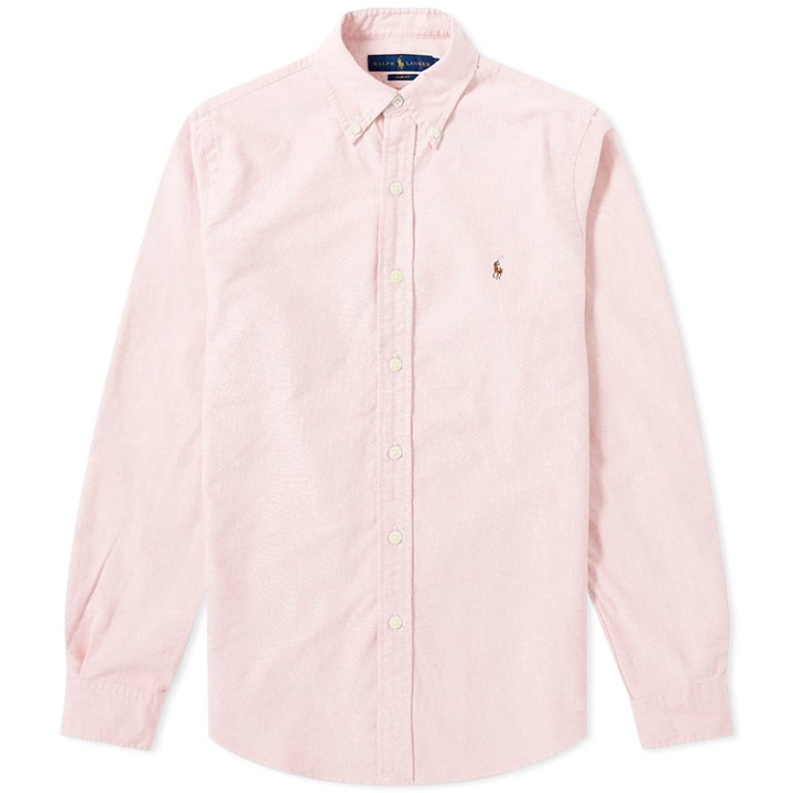 Photo: Polo Ralph Lauren Slim Fit Button Down Oxford Shirt Pink