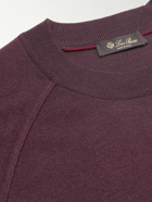 Loro Piana - Cashmere, Virgin Wool and Silk-Blend Sweater - Burgundy